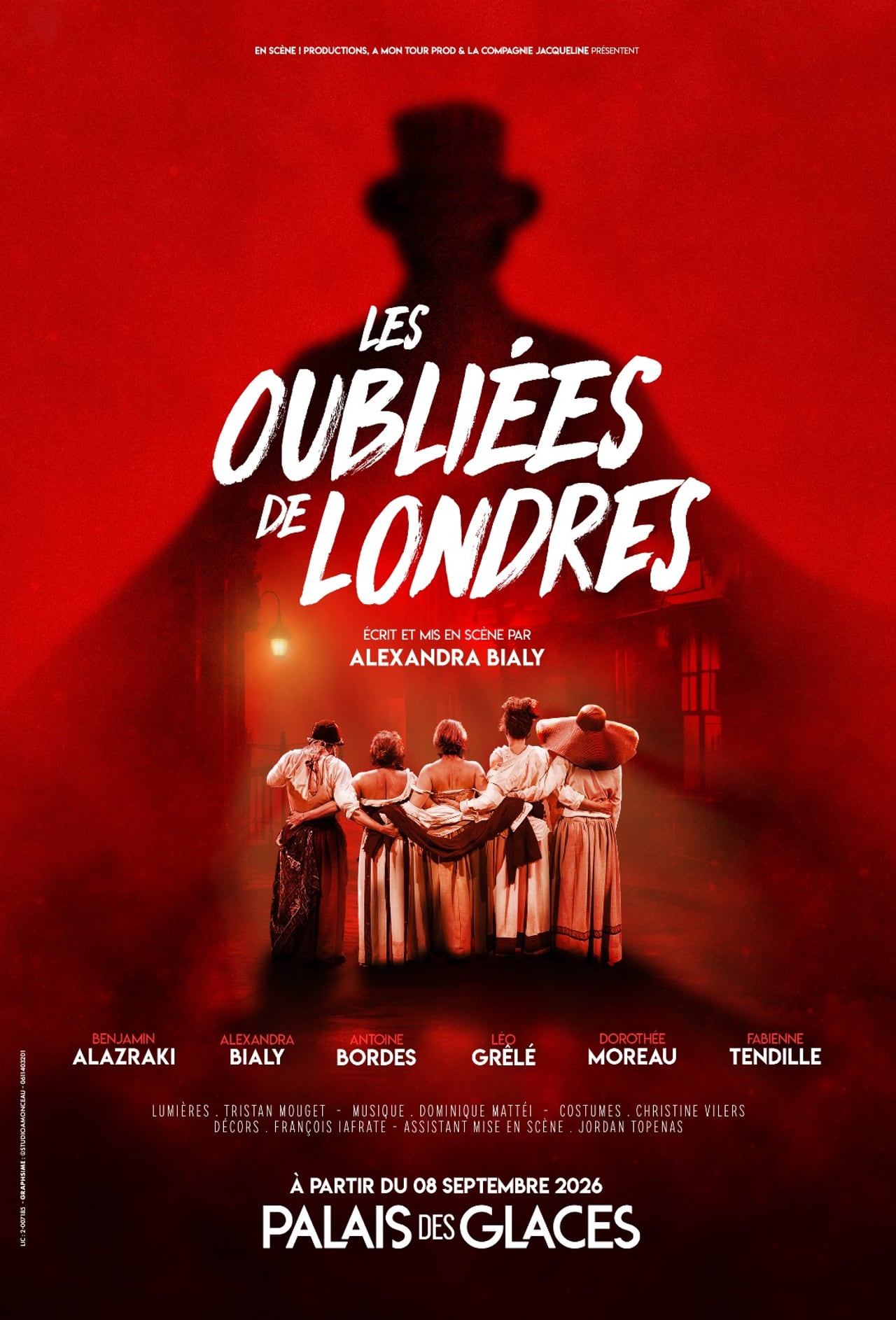 Affiche des Oubliées de Londres, Palais des Glaces, Paris